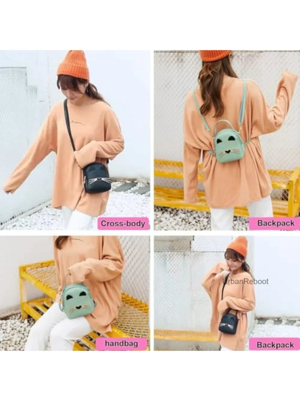 Girls Mini PU Crossbody Shoulder Bag Chain Strap Small Purse Travel Wallet